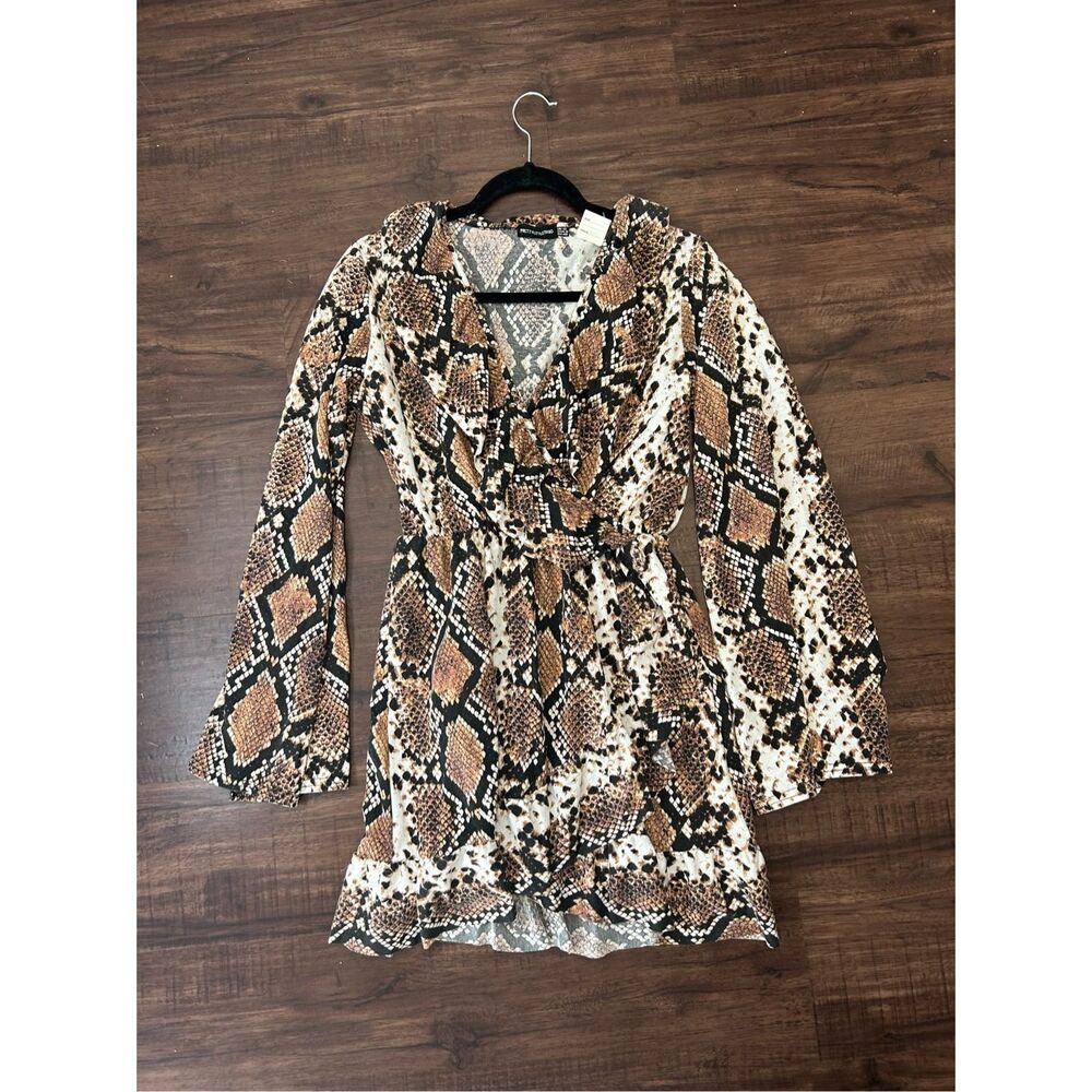 Pretty Little Things Snakeskin Leopard Dress, Sz 8
